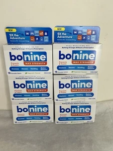 6-Bonine Max Strength Peppermint Flavored Motion Sickness Relief 16 ct Exp 2026 - Picture 1 of 4