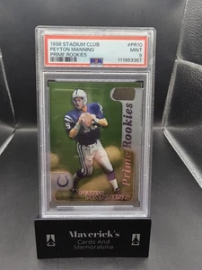 1998 Topps Stadium Club Prime Rookies Peyton Manning #PR10 Colts RC PSA 9 Mint - Picture 1 of 3