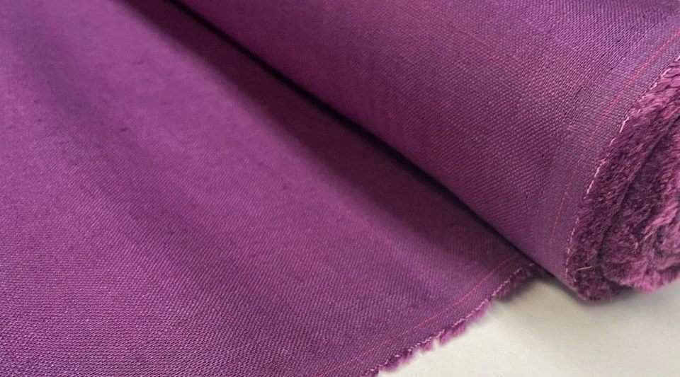 Suave 100% Lino Tela Material Ropa de cama Hogar Cortinas Vestido Textil 140cm Ancho Foto 1 de 1