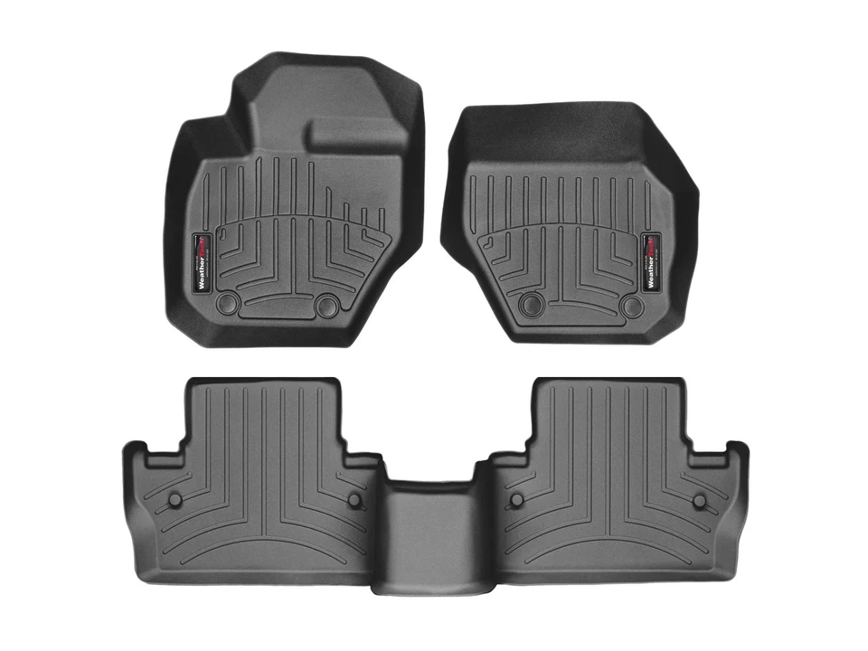 WeatherTech FloorLiner for 2011-2015 Volvo S60 - 1st & 2nd Row, Black - Image 1 of 4