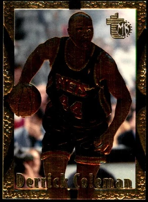 Derrick Coleman 1994-95 Topps en relieve #60 Nets NBA LEER ENVÍO GRATUITO AutographDen Foto 1 de 2