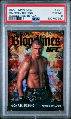 2009 Topps UFC Bloodline Rookie /88 Black Refractor #BL-1 Michael Bisping RC PSA - Image 1 of 4