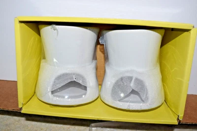 Juego de 2 platos calentadores de mantequilla Nantucket y candelabros de cerámica Foto 1 de 3