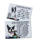 Boston Terrier Kitchen Measuring Magnet Set Handmade Pet Portrait Art Decor Gift