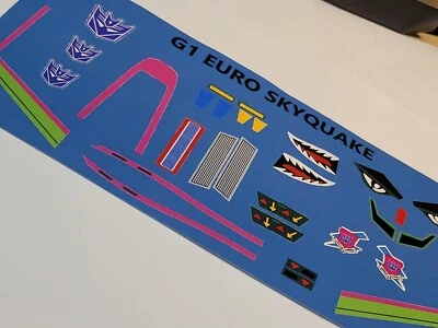Transformers G1 Repro Stickers For G1 Euro Transformers Lot.  - Image 1 of 4