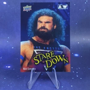 Nick Comoroto SSP 2023 UD AEW Stare Down Clear Cut Acetate Upper Deck Wrestling - Picture 1 of 13