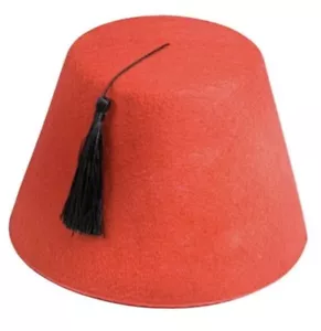 Turkish Hat Fez Tarboosh Party Cap Costume Dress Up Costume Moroccan - Picture 1 of 1