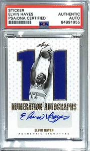 2011 Leaf Numeration Autographs ELVIN HAYES Signed Card #9/11 PSA/DNA SLABBED - Picture 1 of 3