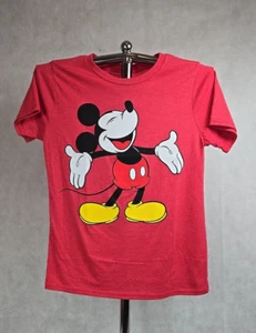 NEW Mickey Mouse Shirt Boys Size Large Graphic T-Shirt Red Classic Print - Picture 1 of 3