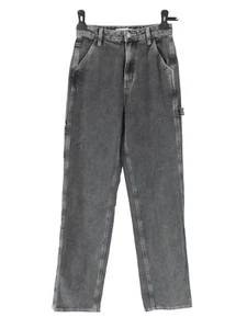 PacSun Womens Carpenter Jeans Boyfriend Black Charcoal Wash Y2K 90s W24 L33 - Picture 1 of 9
