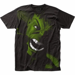 Hulk Yell T Shirt Mens Licensed Marvel Superhero Avengers Movie Tee New Black - Picture 1 of 2