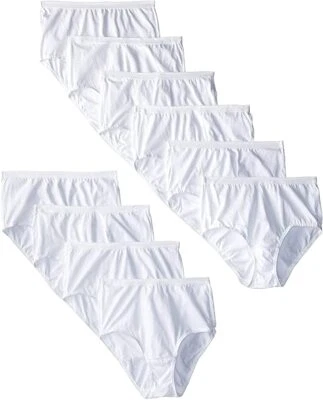 10 pack Fruit of the Loom Cotton BRIEF Underwear White Size -  6 ~ 7 ~ 8 - Image 1 of 4