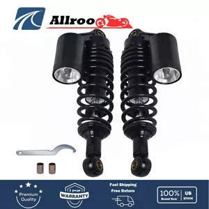 2× 13.5'' 340mm Rear Shock For Honda Yamaha Motorcycle Air Absorber Suspension - Picture 1 of 10