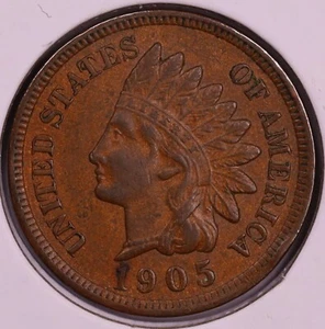 1905 Indian Cent AU+ ***RARE ORIGINAL COIN*** - Picture 1 of 2