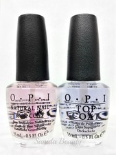 Nail Lacquer Duo-  opi Base Coat NT T10 and Top Coat NT T30 for Natural Nails