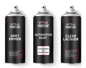 BMW 400 Steel Grey Basecoat Car Paint + Lacquer + Primer Aerosol Kit - Picture 1 of 7