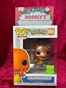 Charmander Metallic Summer Convention 2022 - Pokémon POP! Vinyl - No. 455 - Picture 1 of 8