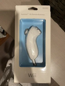 Nintendo Wii White Nunchuck Remote Accessory Brand New Sealed In Box Track - Picture 1 of 2