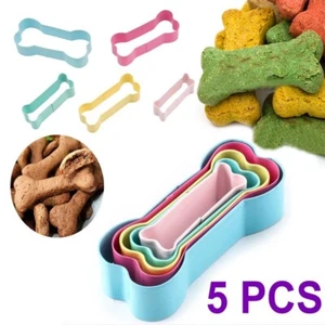 5 Stück Backwerkzeuge Gebäck Fondant Keksausstecher Plätzchen Hundeknochen Edelstahl - Bild 1 von 10