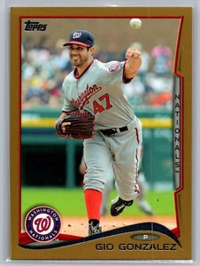 2014 Topps #523 Gio Gonzalez Gold #/2014 - Picture 1 of 2