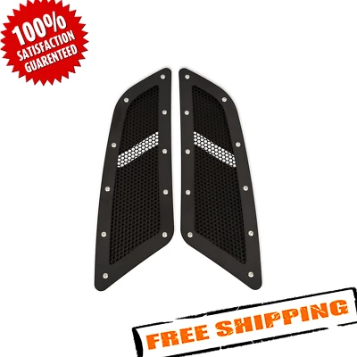 Drake Muscle Cars FR3Z-16C630-BK Mesh Hood Vents for 2015-2017 Ford Mustang Foto 1 de 4