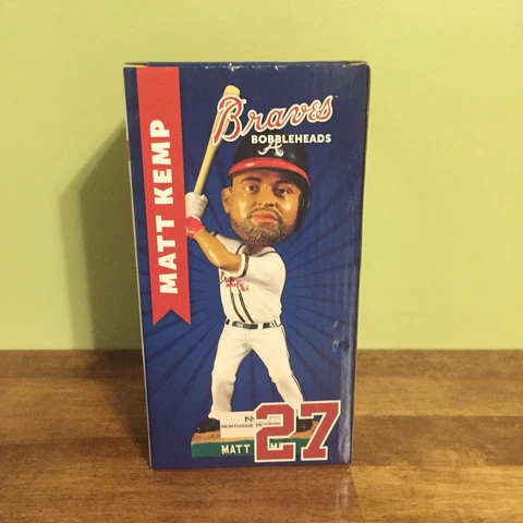 2017 Matt Kemp Atlanta Braves SunTrust Park Inaugural Season Bobblehead NIB SGA Cover