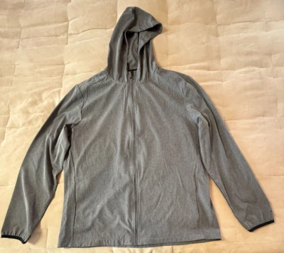 Chaqueta Atlética Qwick Seca Gris Ligera Manga Larga Cremallera Completa Sin Marca Talla L Foto 1 de 4