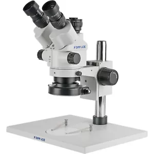 KOPPACE 3.5-90X Large Platform Trinocular Microscope,0.5XCTV & Continuous Zoom - Picture 1 of 10