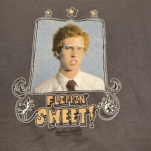 Vintage Napoleon Dynamite Shirt Flippin Sweet MTV Movie Tee Promo Size XL NWOT - Picture 1 of 8