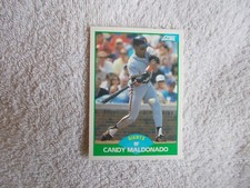 Score MLB 1989 "CANDY MALDONADO" #47 San Francisco Giants Trading Card n32