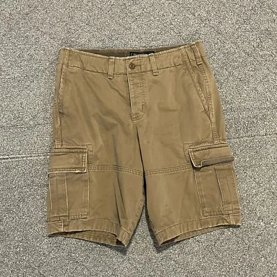 Pantalones Cortos Carga Abercrombie & Fitch Para Hombres 28 Cordón Botón Mosca Peso Pesado Y2K Foto 1 de 4