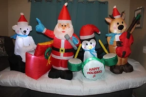 9 Feet Multi-Color Inflatable Christmas Band New Tested --"Read Descriptions" - Picture 1 of 10