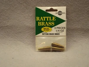 Top Brass Tackle, Rassel Messing Gewichte, 1/4 oz, 3er Pack, RAT-004ABR - Bild 1 von 1
