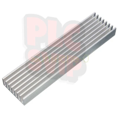 Dissipatore di Calore Alluminio Raffreddamento LED Potenza IC Transistor 100x25x10mm per Computer M8 - Immagine 1 di 4