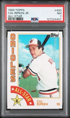 1984 Topps Cal Ripken Jr. All-Star #400 PSA 7 ¡Gran atractivo visual! Foto 1 de 2
