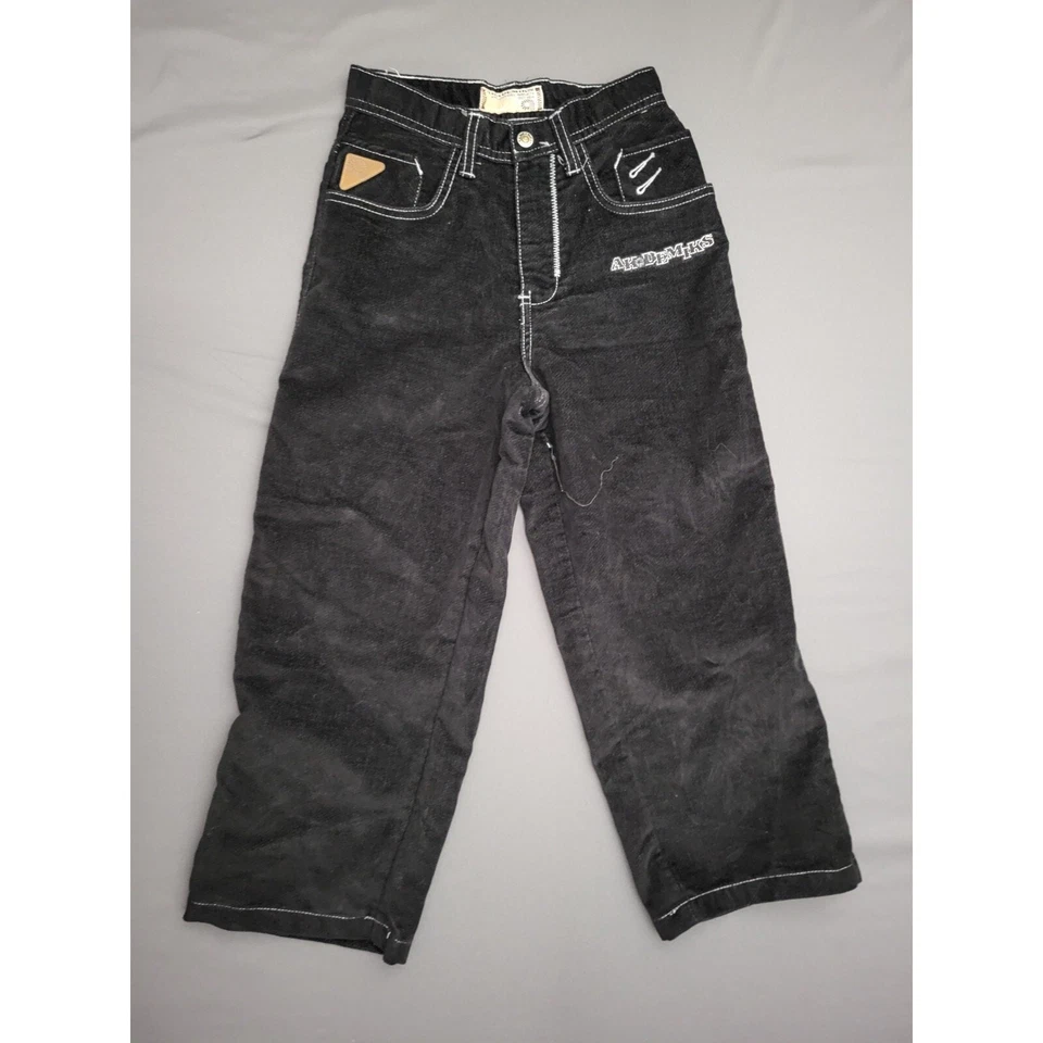 VINTAGE Akademiks Jeans Youth Boys Jeans S * Straight Cropped Low Rise DENIM - Image 1 of 4