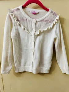 4t White Rufflebutts Cardigan - Picture 1 of 7