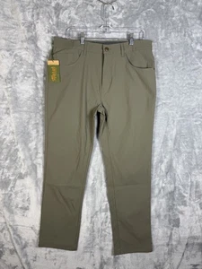 Pantalones de Larga Distancia Marsh Wear Para Hombre 34x30 Verde Fósil Elastizados UPF NUEVOS CON ETIQUETAS $99 - Imagen 1 de 4