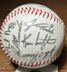 1990s Cleveland Indians Vintage Team Signed Baseball. MLB. Read.  - Picture 1 of 6
