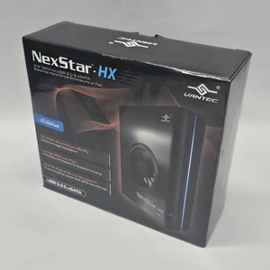 Vantec NexStar HX 3.5" SATA Hard Drive Enclosure USB 3.0 W Fan NEW NST-330SU3-BK - Picture 1 of 3