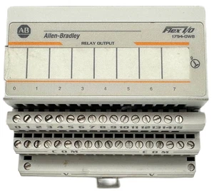 ALLEN BRADLEY 1794-0W8 FLEX I/O 8-POINT RELAY OUTPUT MODULE - Picture 1 of 6