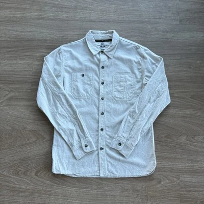 RGT Rogue Territory Oxford Brushed Flannel Button Up Shirt Oatmeal Size L - Image 1 of 4