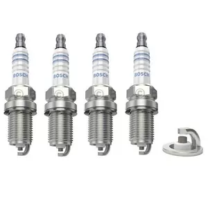 Spark Plugs x 4 Bosch Fits Honda Civic Accord CR-V HR-V Shuttle Logo Prelude - Picture 1 of 4