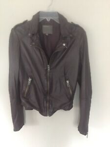 MUUBAA Leather Jacket SZ 6, Brown, Beautiful Condition