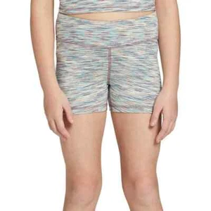 DSG Girls' 3" Inseam Momentum Shorties,Teal Burst Spacedye, L - Picture 1 of 1