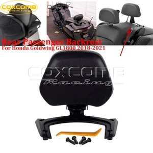 Passenger Backrest Pad Sissy Bar for Honda Goldwing GL1800 2018 2019 2020 2021 - Picture 1 of 10