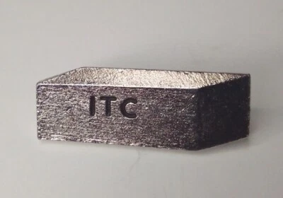 ITC Hi-Tech-Computer Advertising Pin Silver Tone 3D Rectangle (D7) - Image 1 of 4