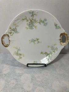 Plato manipulado Jean Pouyat JPL Limoges Francia 11 3/4" - patrón floral - Imagen 1 de 14