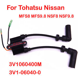 Ignition Coil For Tohatsu Nissan Outboard MFS8 MFS9.8 NSF8 NSF9.8 3V1-06040-0