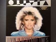 MINT US 12" PROMO OLIVIA NEWTON-JOHN Livin' In Desperate Times / Twist Of Fate